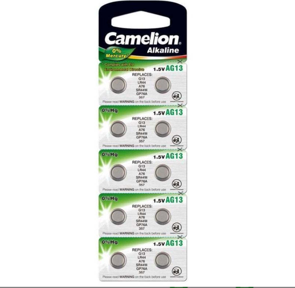Camelion AG1-BP10 Alkaline 1.5V niet-oplaadbare batterij