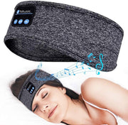 Grijs Bluetooth-hoofdband | Slaapmasker met Bluetooth| Slaapband met muziek | Sport hoofdband met muziek | Hardloop hoofdband met ingebouwde Bluetooth speakers | Skihoofdbanden | Slaaphulpen | Slaaptrainer