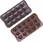 ProductGoods - Siliconen Bakvorm - Vorm Hartjes - 15 Stuks - Bakvormen - Valentijn
