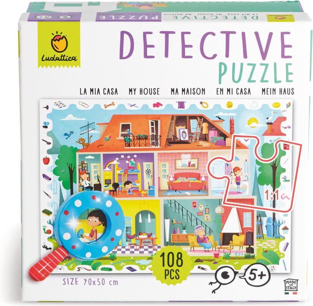 Ludattica Puzzels: MIJN HUIS - Detective puzzel 22