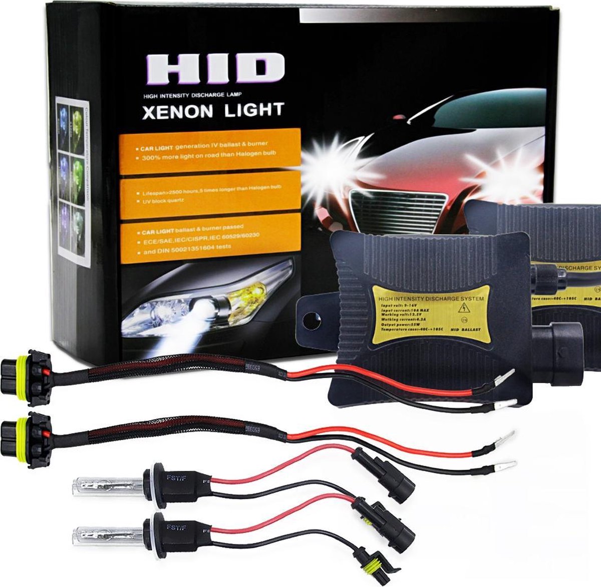 55W 880/881 / H27 4300K ​​HID Xenon Conversion Kit met hoge intensiteit ontladingballast