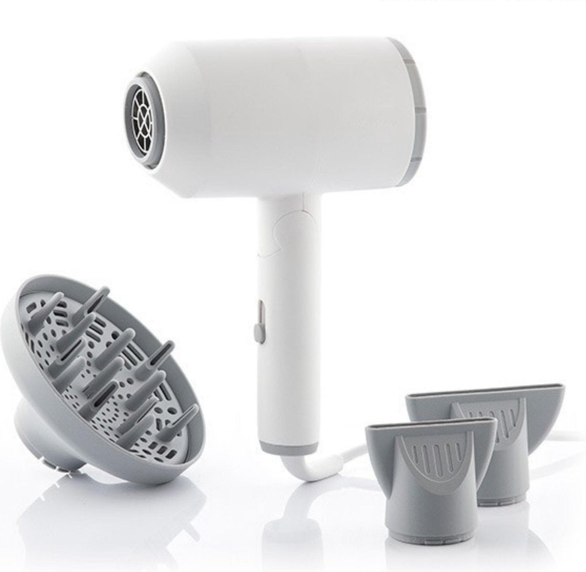 Fohn Haardroger Met Diffuser Als Haarfohn Voor Krullen Of Stijl - 1600W - 3 standen - Koude lucht