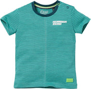 Quapi baby jongens t-shirt Gerso Ocean Green Stripe
