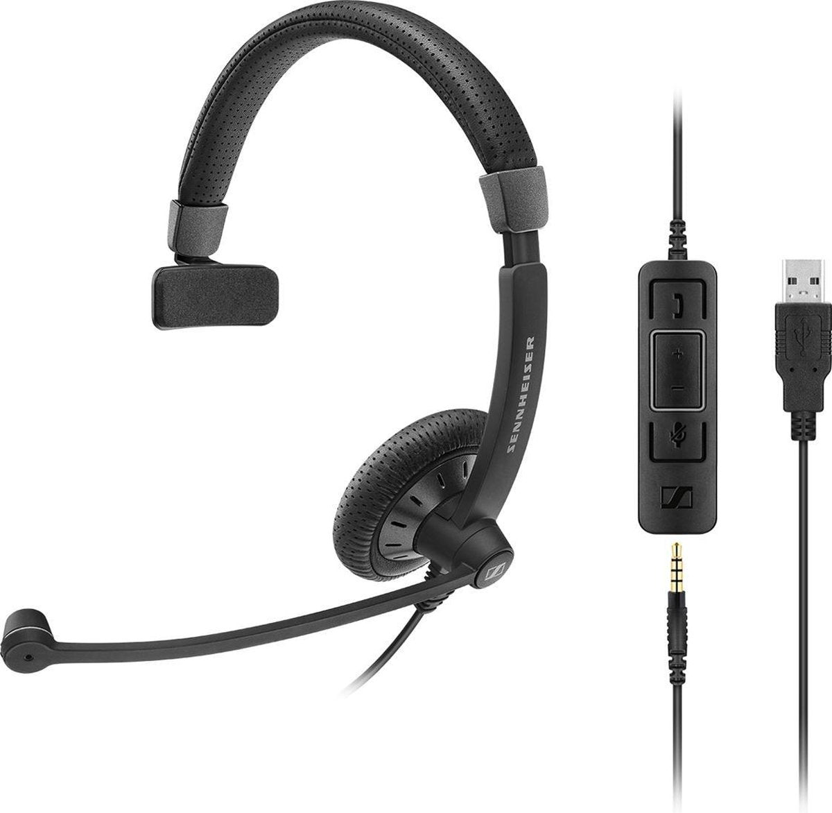 Sennheiser SC 45 USB CTRL Headset Hoofdband Zwart