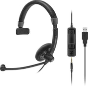 Sennheiser SC 45 USB CTRL Headset Hoofdband Zwart