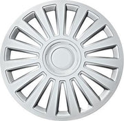 Car Plus Wieldoppen California 16 Inch Abs Zilver Set Van 4
