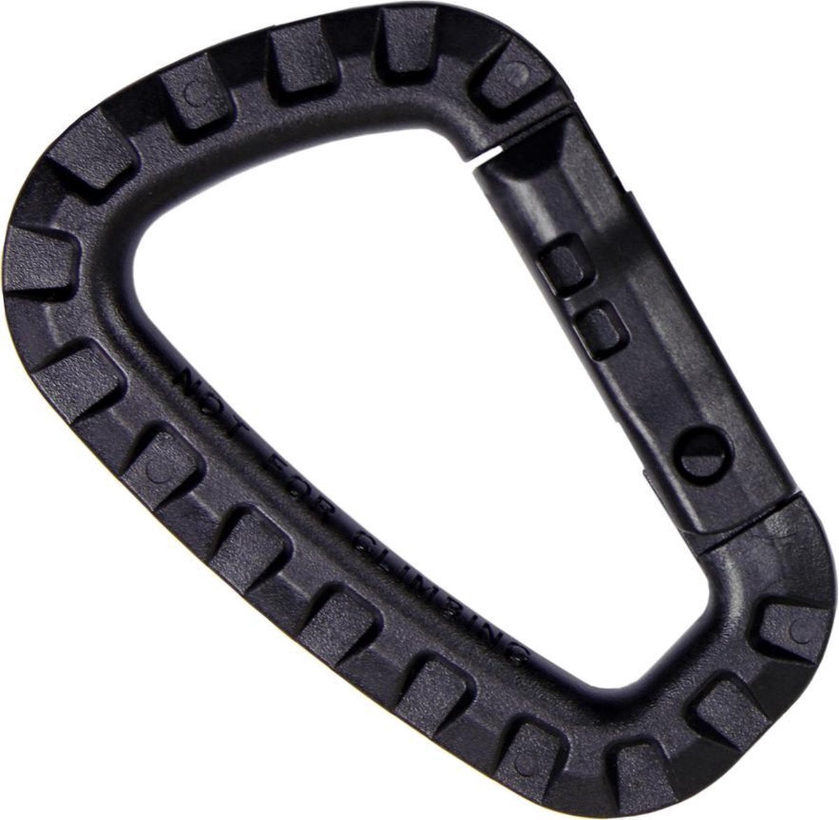 Karabijnhaak PVC antraciet