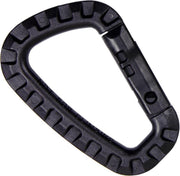 Karabijnhaak PVC antraciet