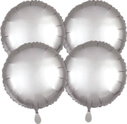 Anagram Folieballonnen 43 Cm Zilver 4 Stuks