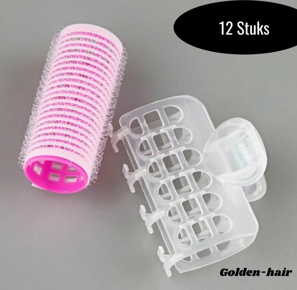 BeautyFit Professionele Haarkrulset 12-delig - NIEUWSTE Krulspelden + 6 gratis Klemmen - Watergolf Haarrollers - Kleefrollers - Hoge kwaliteit Haarkrullers