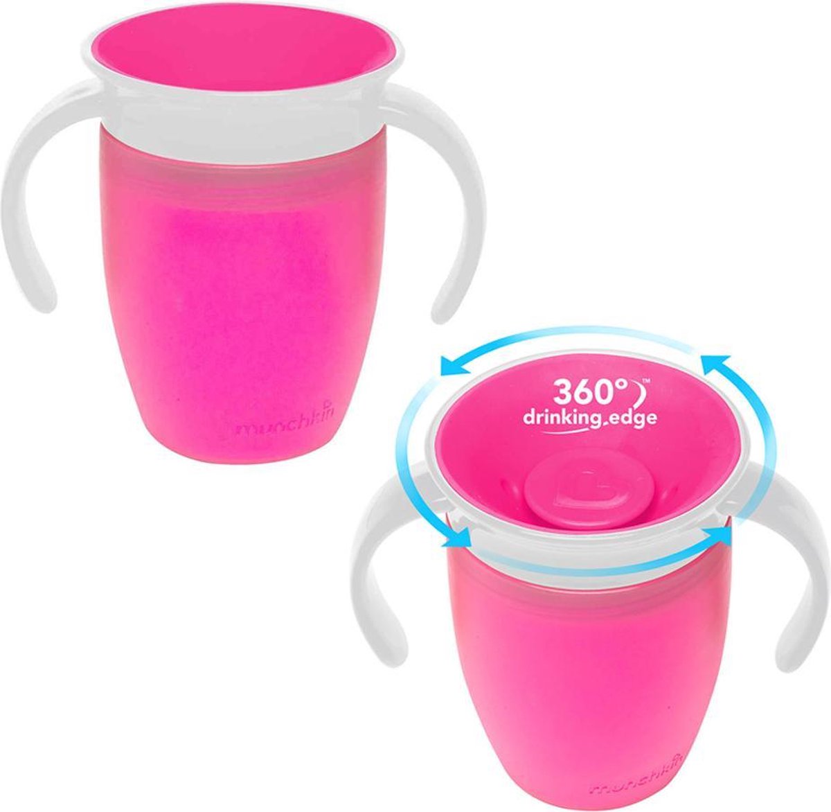 Munchkin - Oefenbeker - Miracle 360° - Roze - Set 2 stuks