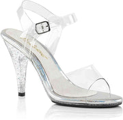 Fabulicious Hoge hakken -36 Shoes- CARESS-408MG US 6 Transparant/Zilverkleurig