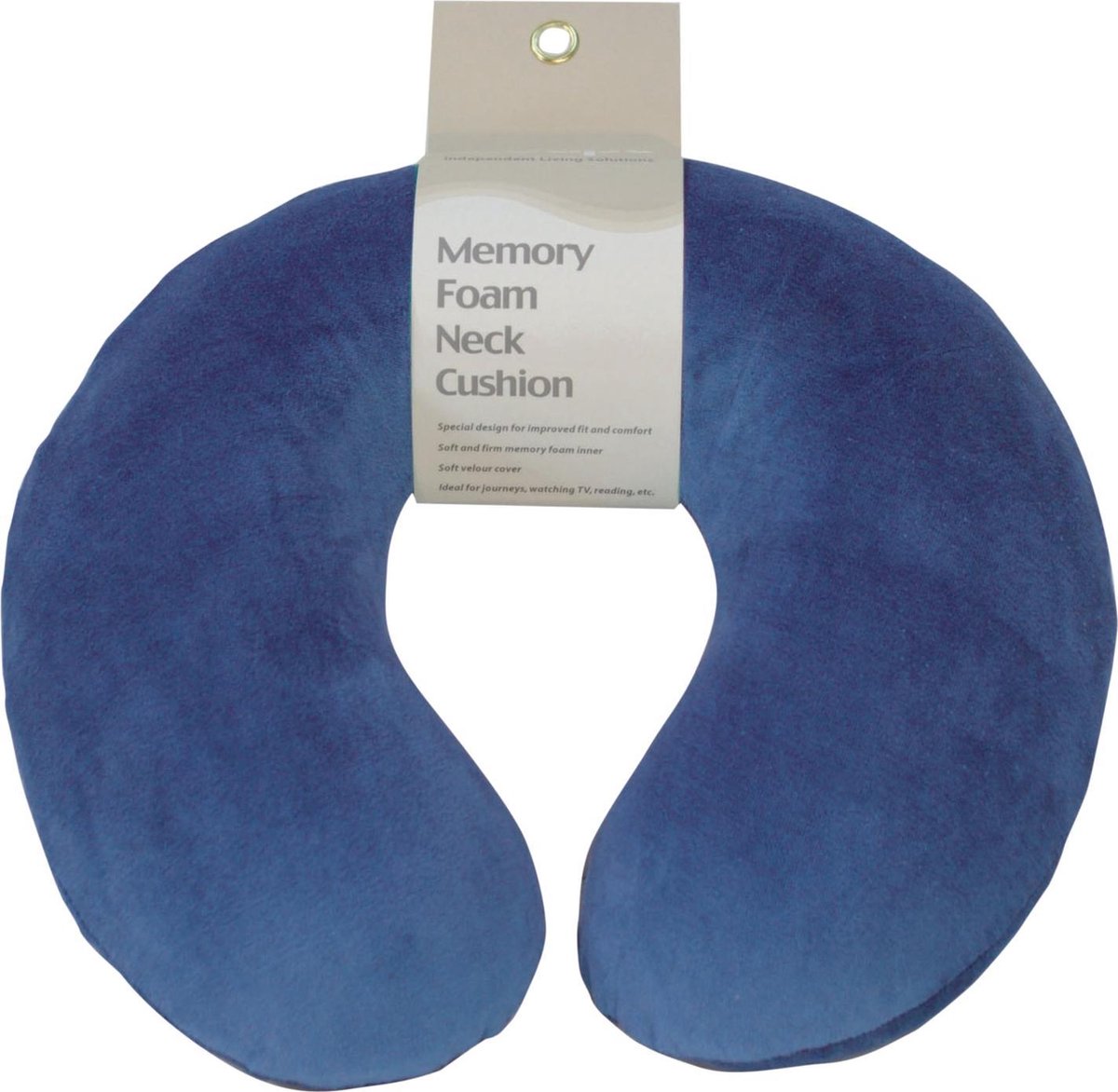 Aidapt nek reiskussen - memoryfoam - blauw
