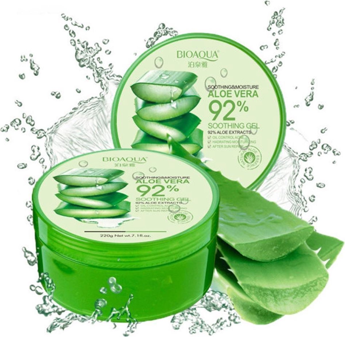 Aloe Vera 92% Gel Verzachtend En Vochtinbrengend - Natuurlijke Product - Voor Acne en Droge Huid