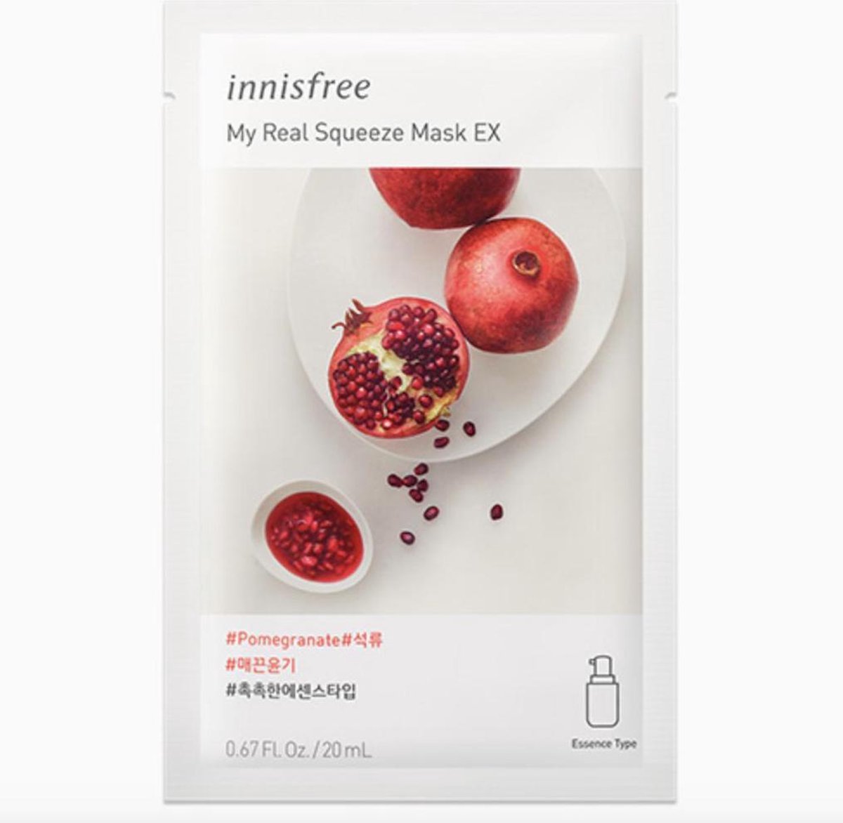 Innisfree My Real Squeeze Mask  Pomegranate 20ml