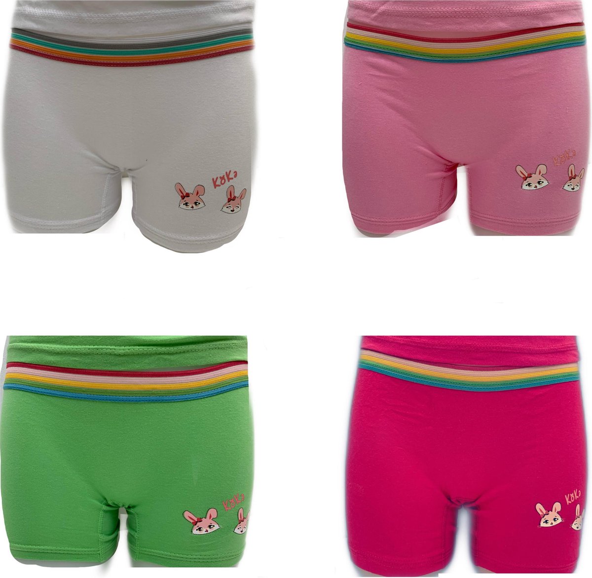 Embrator 4-stuks meisjes Boxershort mix Koka maat 92/98
