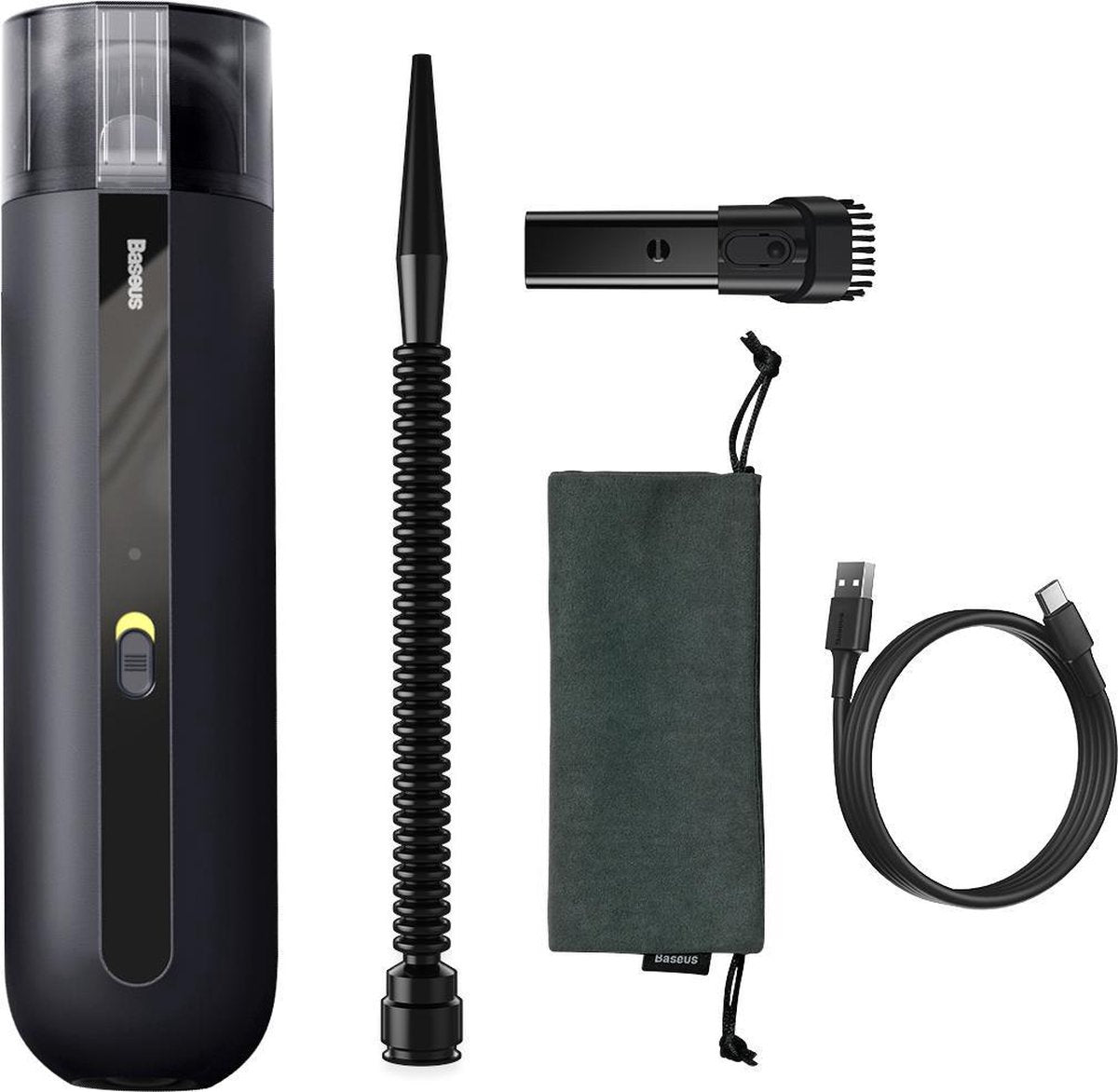 Baseus A2 Car Vacuum Cleaner - Draadloze Auto Stofzuiger - Draadloze Stofzuiger - Mini Stofzuiger - Autostofzuiger