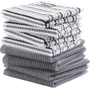DDDDD combiset vaatdoek basic (4 stuks) neutral grey + fun (4 stuks) neutral multi