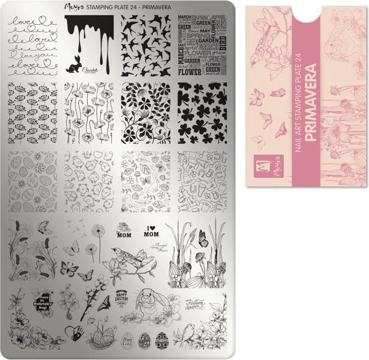 Moyra Stamping Plate 24 Primavera