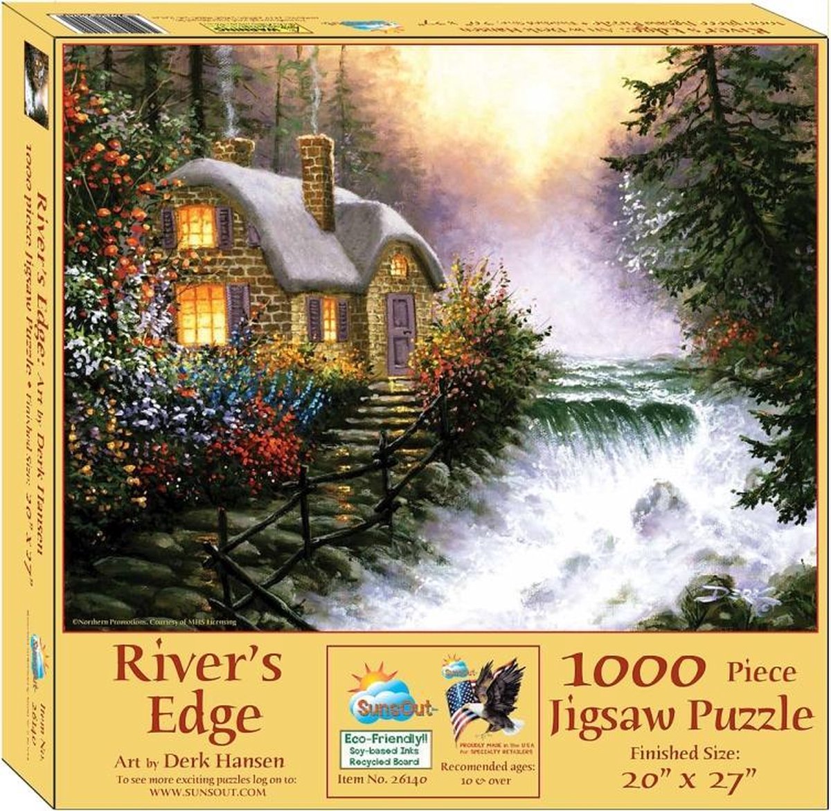 River's Edge Sunsout - 1000 stukjes - Legpuzzel