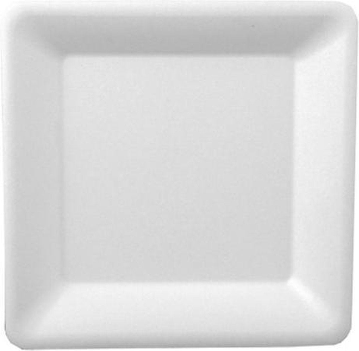 Papstar Pure Borden - Suikkerriet - 26 cm x 26 cm - Wit