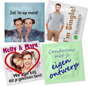 Condooms bedrukken met eigen foto of afbeelding - 10 stuks - origineel cadeau