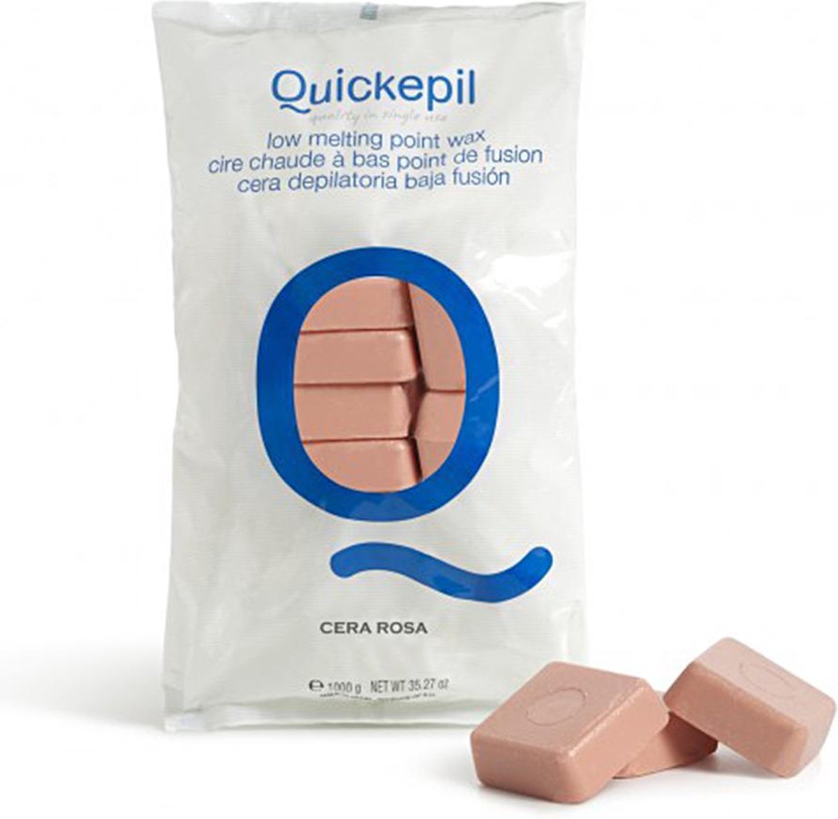 Ontharingshars blokken 1kg. Roze
