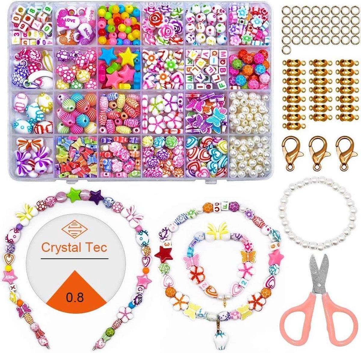 Kralen voor Rijgen Kinderen Sieraden Koord Set