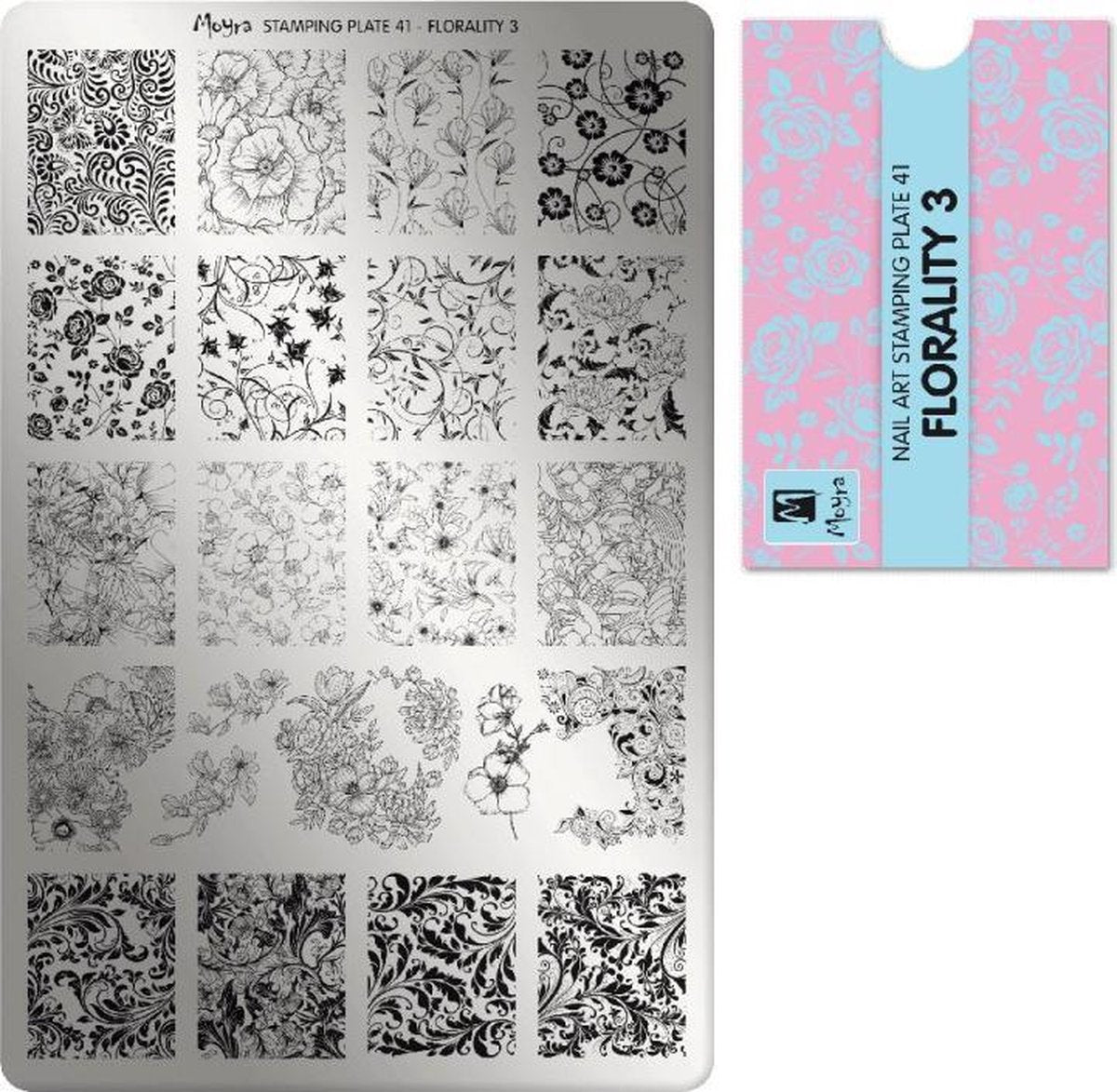 Moyra Stamping Plate 41 Florality 3