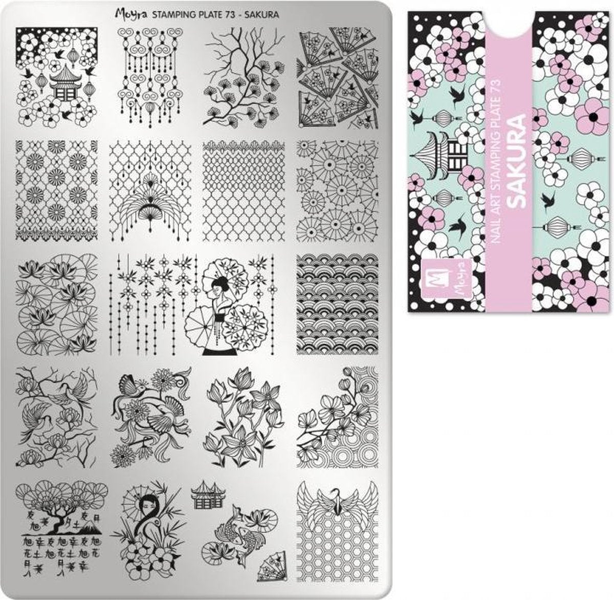 Moyra Stamping Plate 73 Sakura