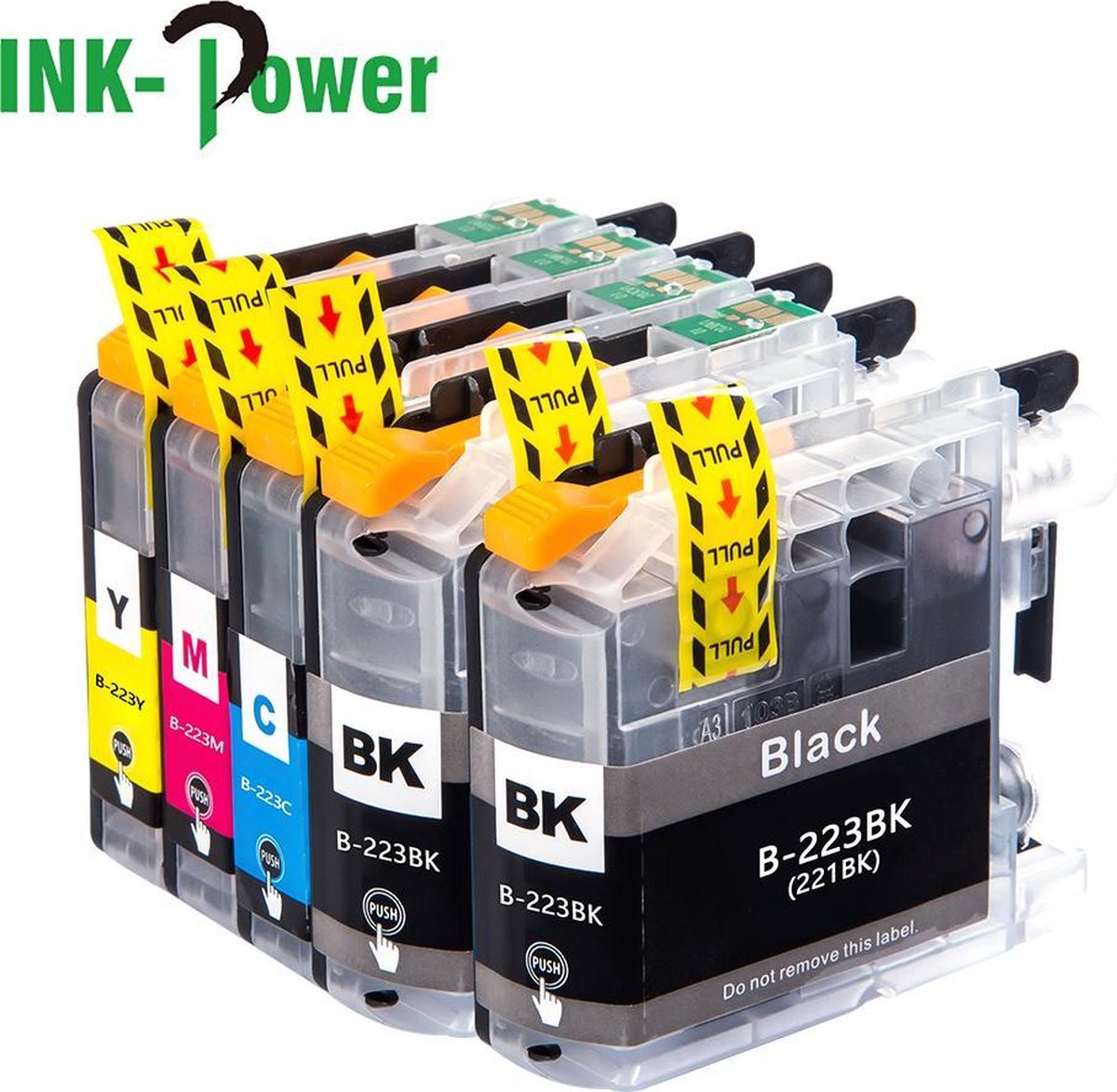 Inktcartridges voor Brother LC223 | Multipack van 5 cartridges voor MFC J5320DW - J4120DW - J4420DW - J880DW - J480DW - J4620DW - J5620DW - J680DW - J5625DW - J4625DW - J5720DW
