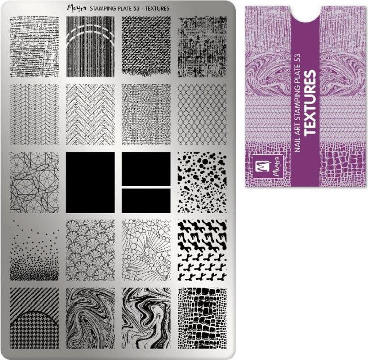 Moyra Stamping Plate 53 Textures