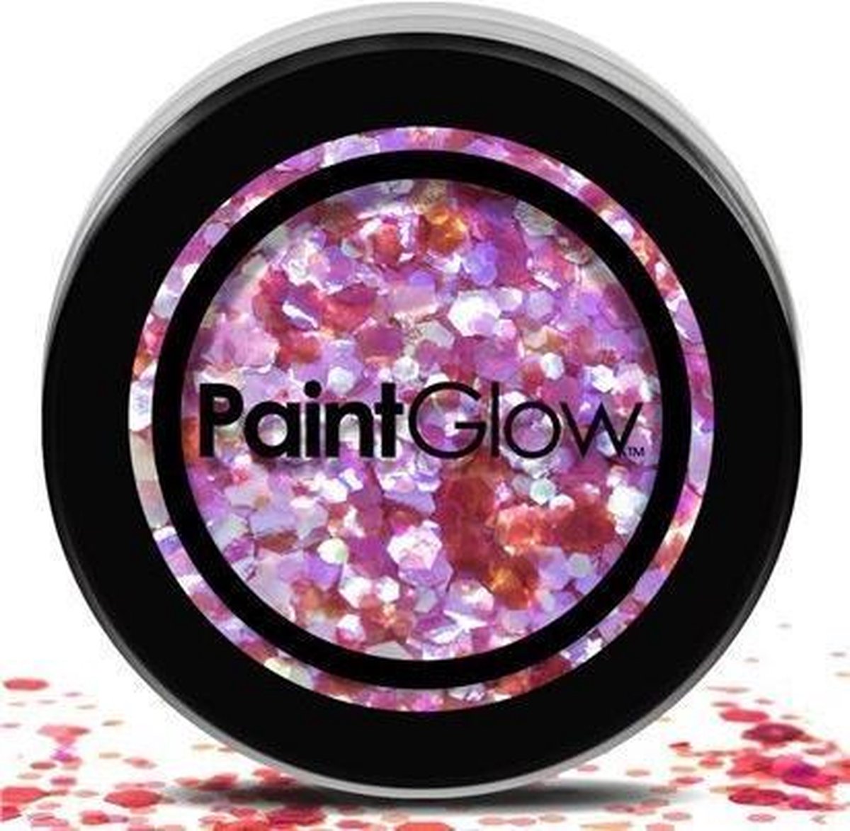 Grote glitters - Roze - 3 Gram