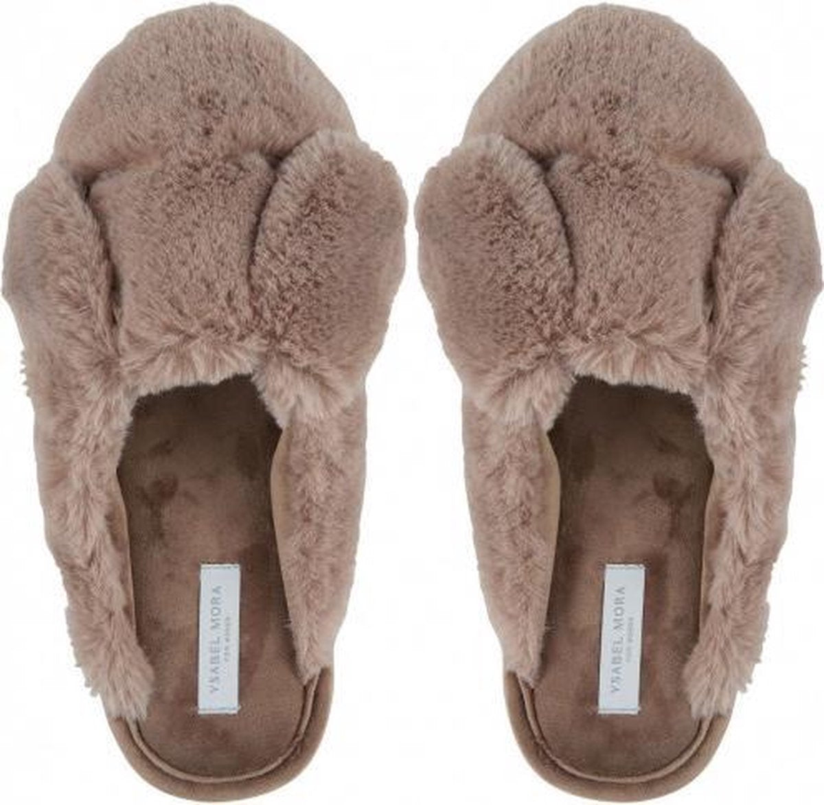 Bruine pantoffel met oren | Warm gevoerd | YM | 36-37