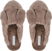 Bruine pantoffel met oren | Warm gevoerd | YM | 36-37