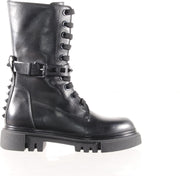 Maury - Veterboot met studs - zwart - maat 40