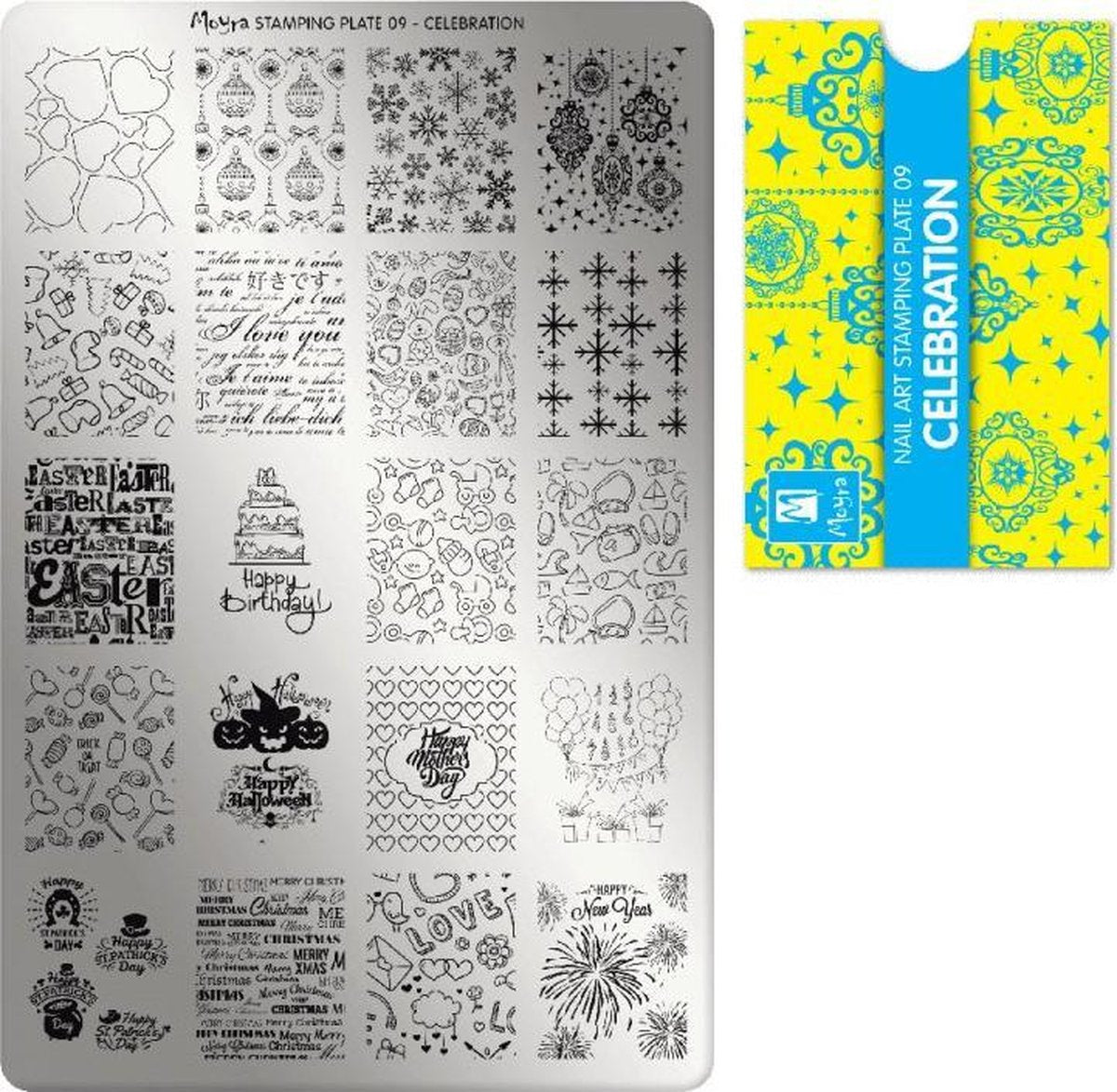 Moyra Stamping Plate 09 Celebration