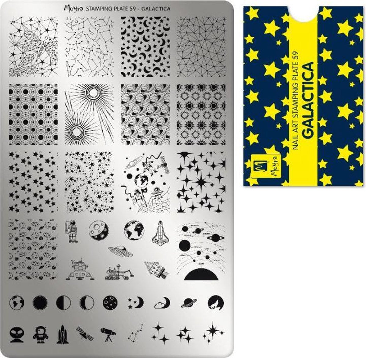 Moyra Stamping Plate 59 Galactica