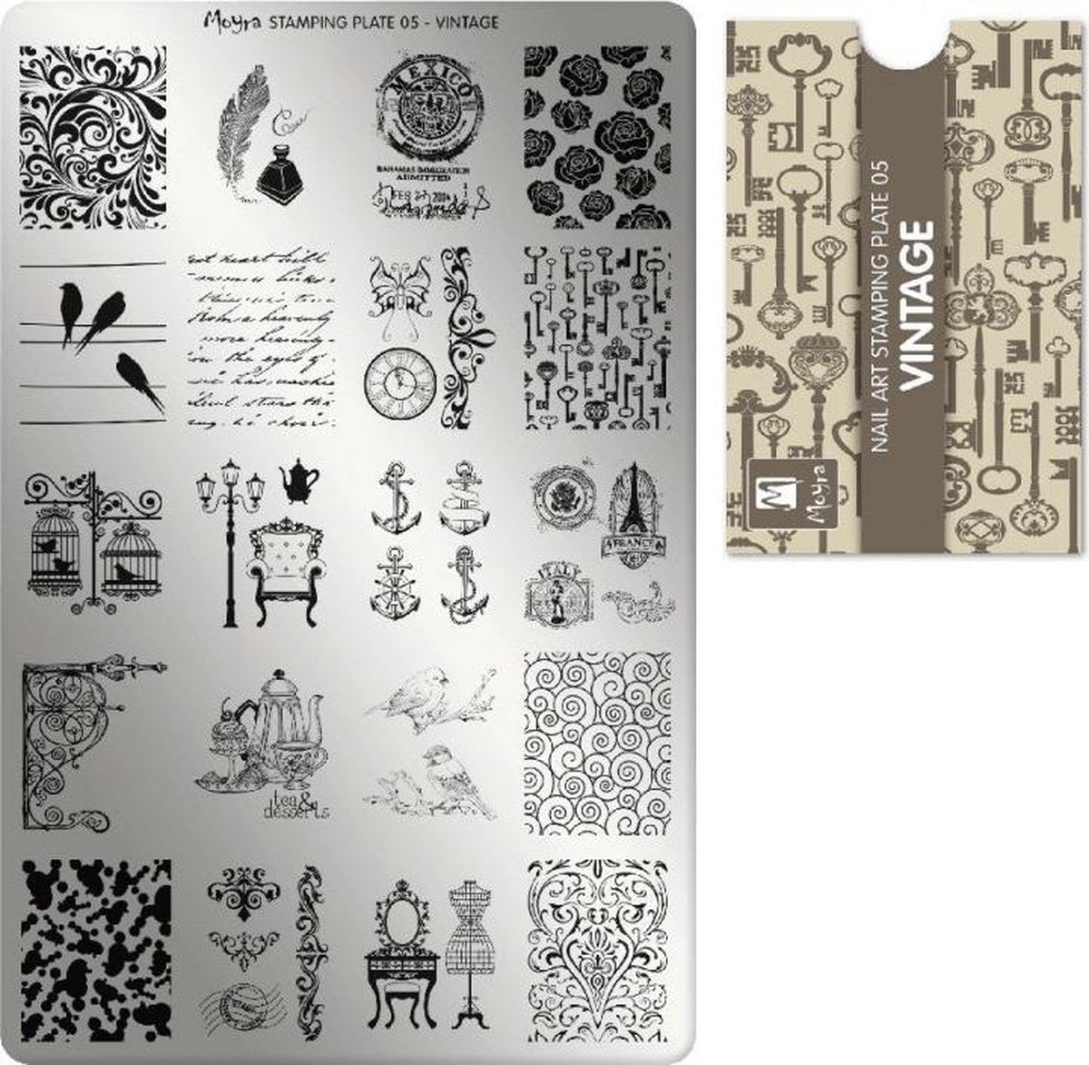Moyra Stamping Plate 05 Vintage