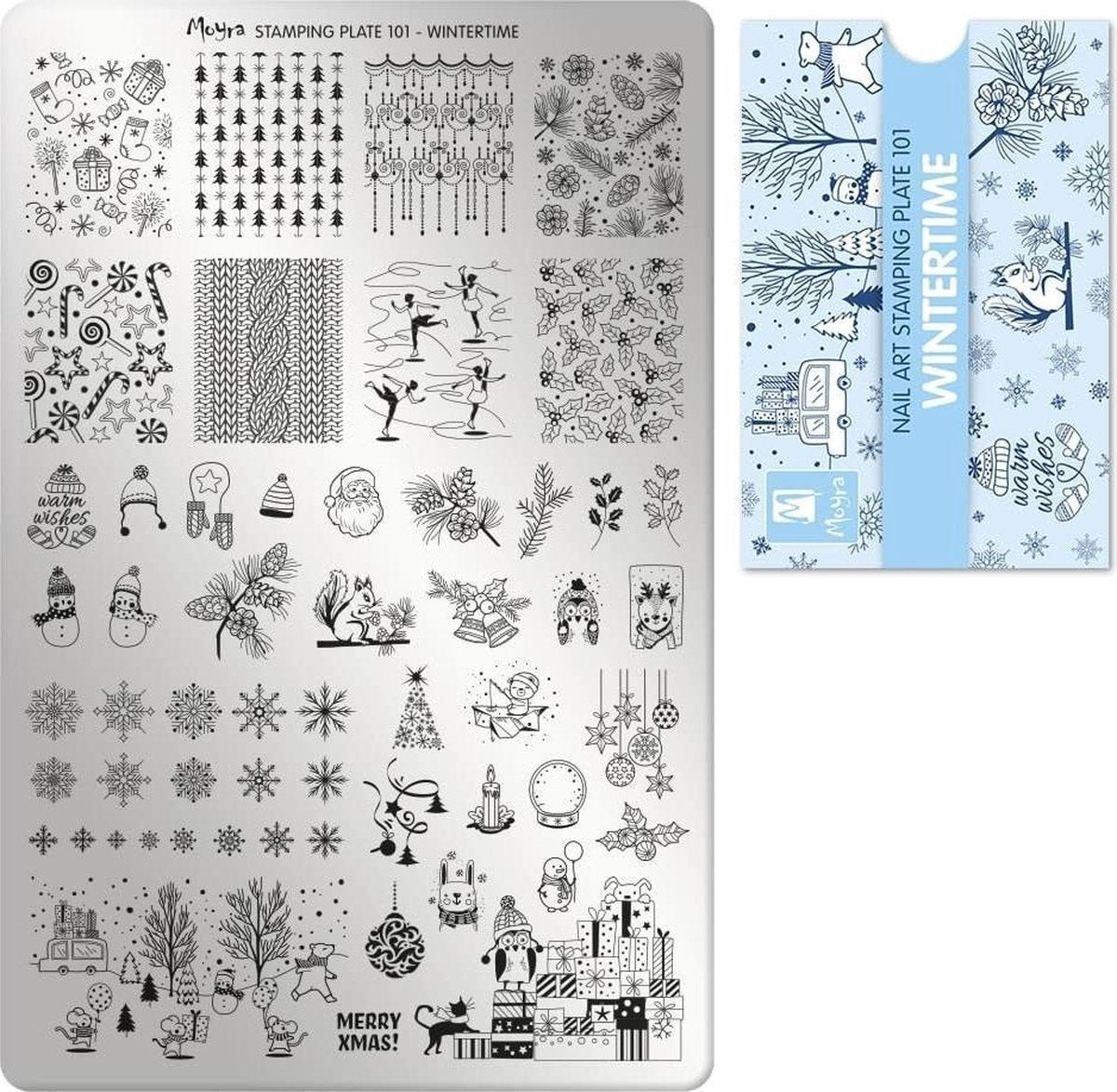 Moyra Stamping Plate 101 WINTERTIME