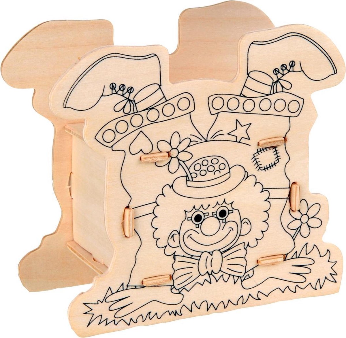 Bouwpakket spaarpot clown