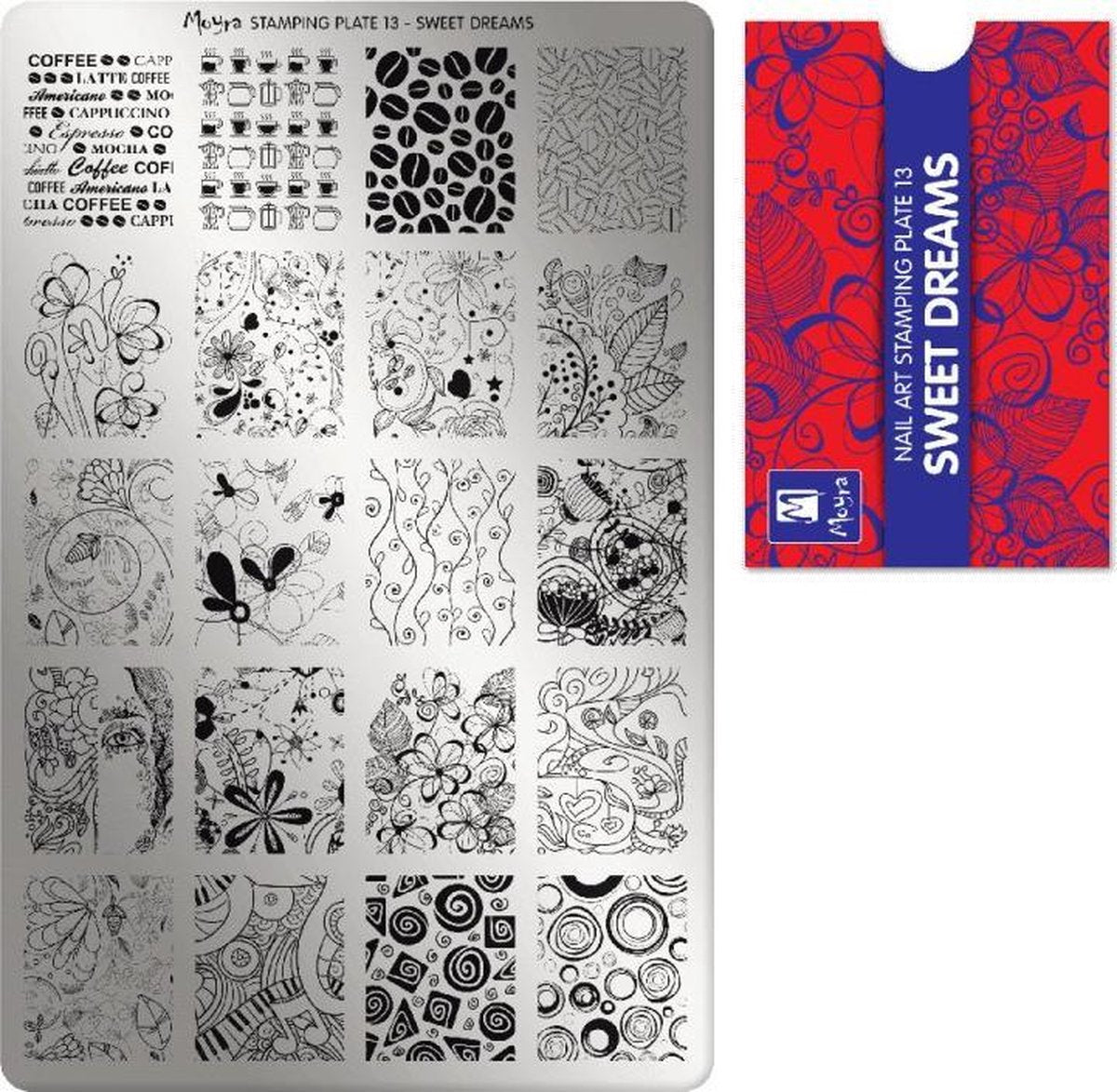 Moyra Stamping Plate 13 Sweet Dreams