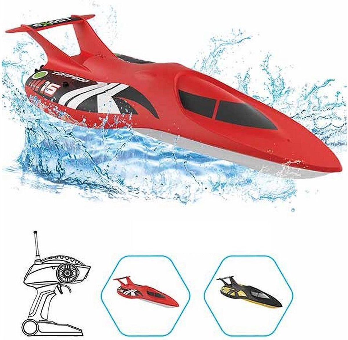 Silverlit RC Exost Torpedo Boot 1:18 Assorti
