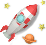 3D Papercraft-Kit Raket