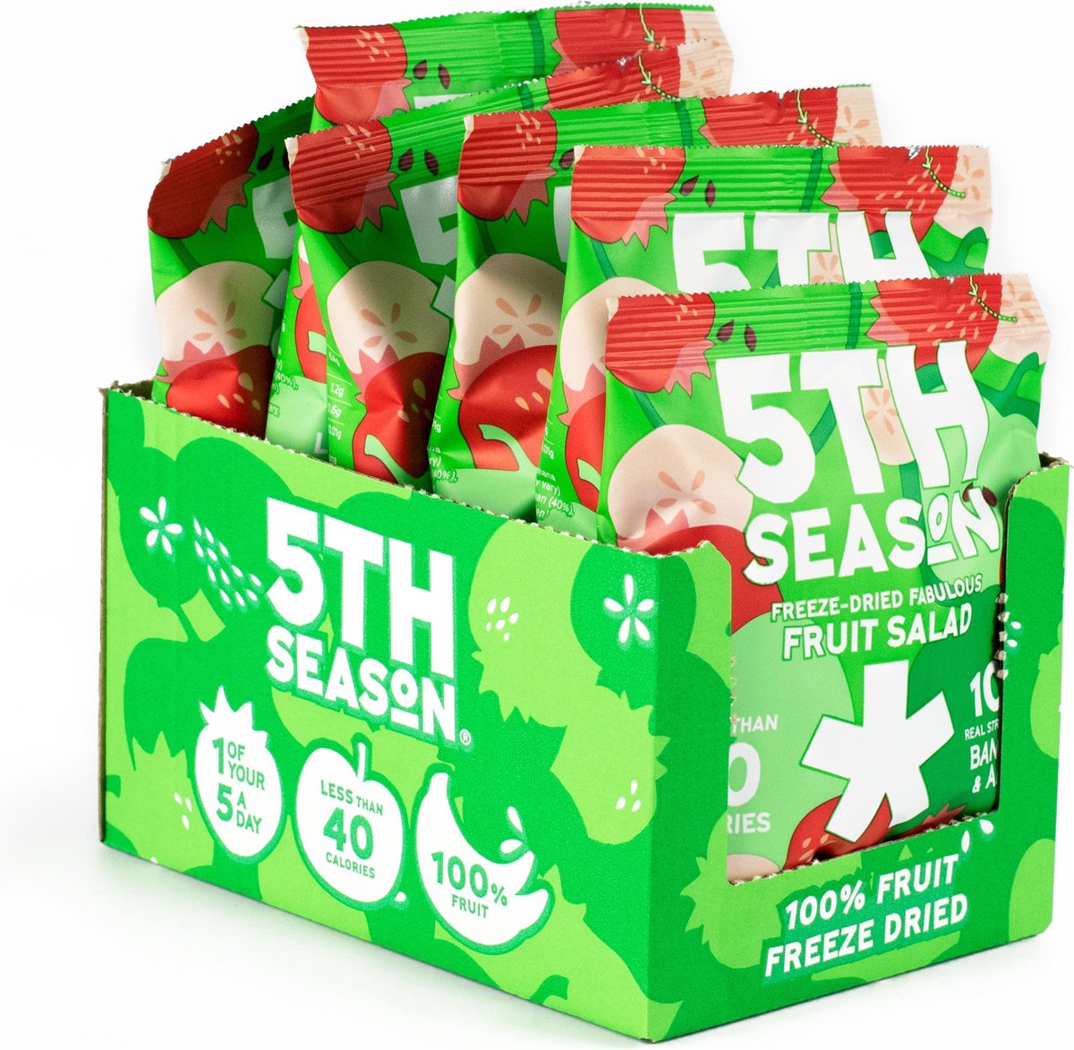 5th Season Gevriesdroogde Fruit Salad Bites - doos met 6 zakjes