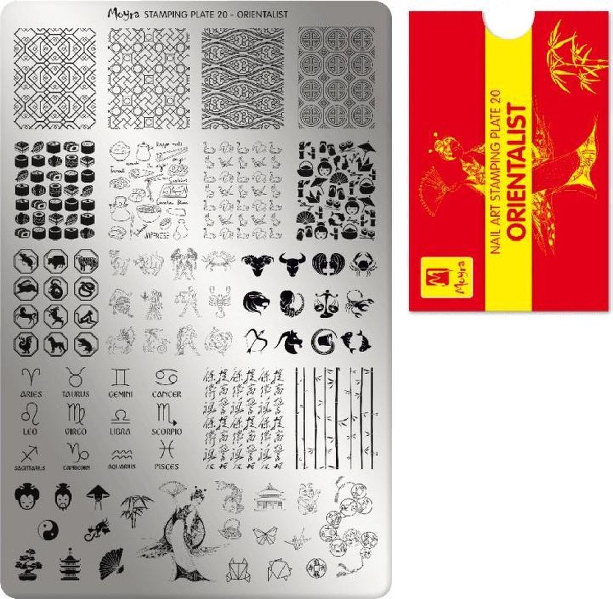 Moyra Stamping Plate 20 Orientalist