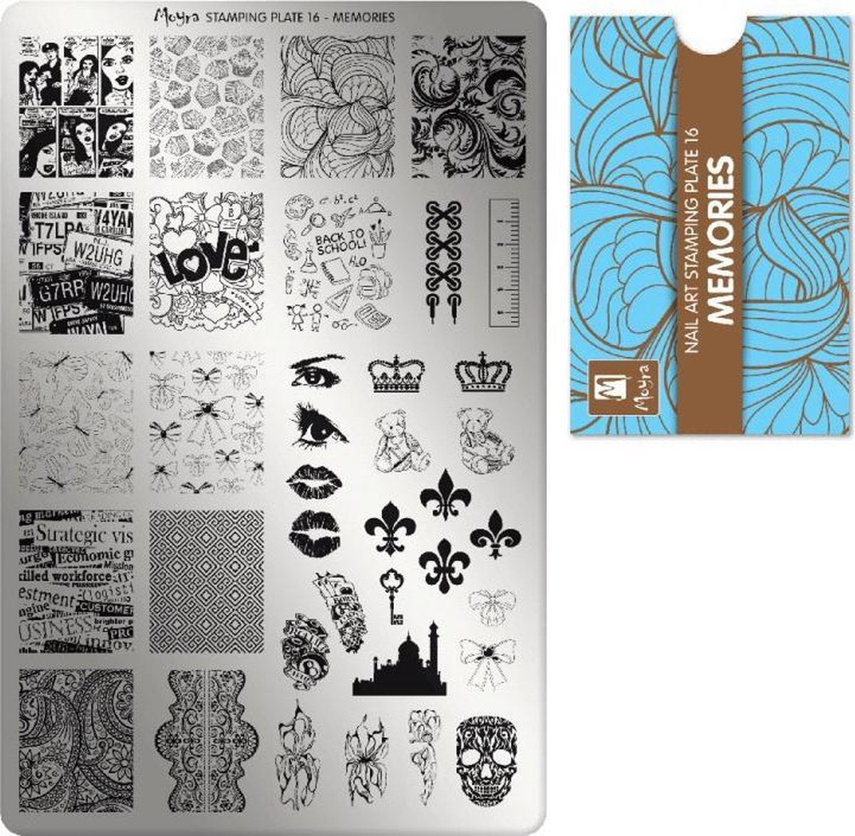 Moyra Stamping Plate 16 Memories