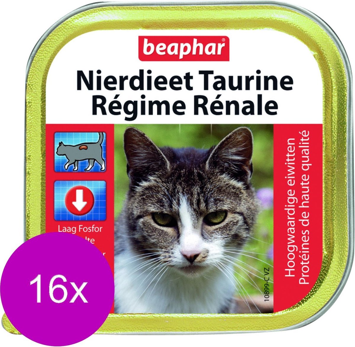 Beaphar Nierdieet Kat 100 g - Kattenvoer - 16 x Eend