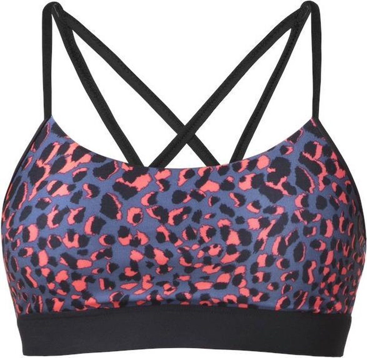 Röhnisch Sporttop Flattering Gevlekt Dames Oranje/blauw/zwart Mt Xs