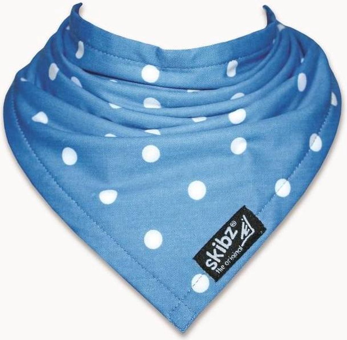 bandana blauw met witte stip Default